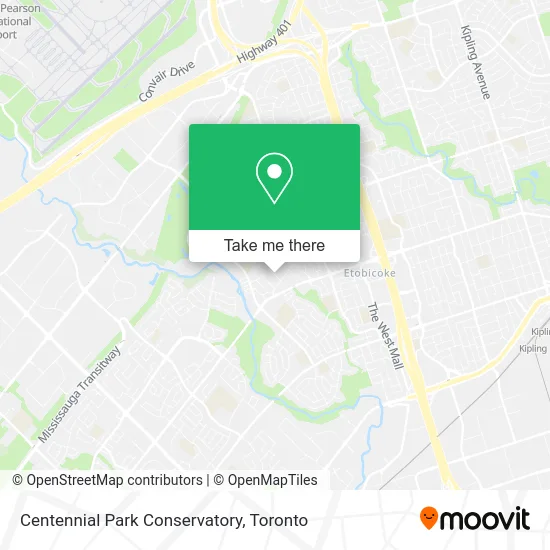 Centennial Park Conservatory map