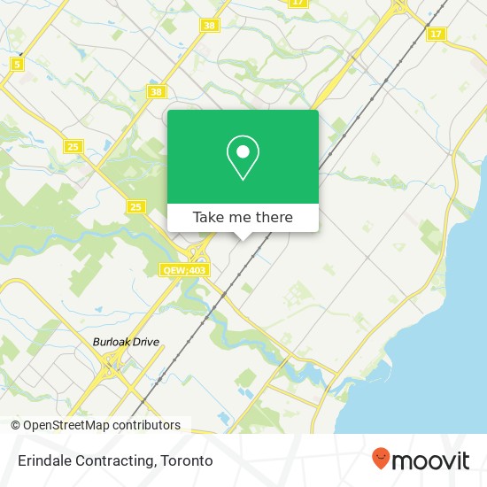 Erindale Contracting map