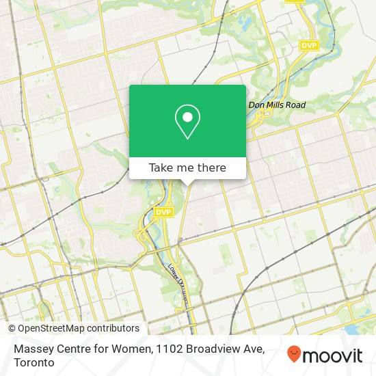 Massey Centre for Women, 1102 Broadview Ave map