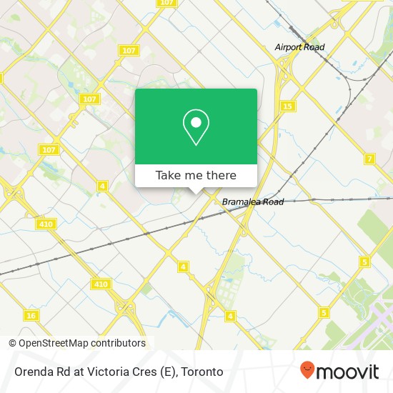 Orenda Rd at Victoria Cres (E) map