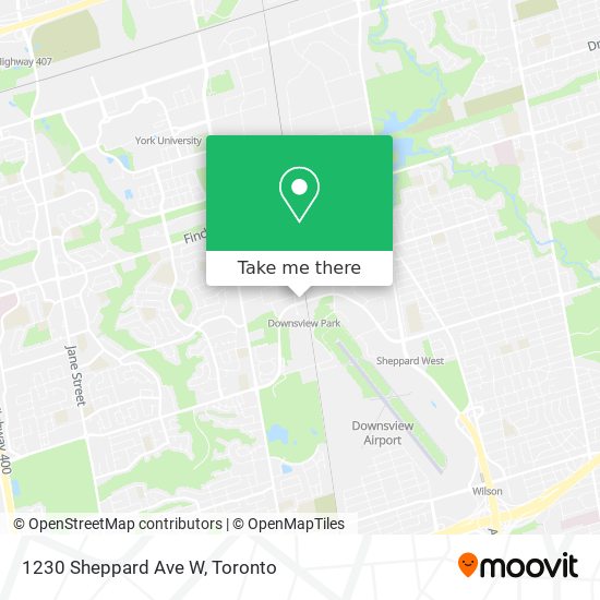 1230 Sheppard Ave W map