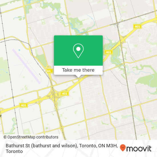 Bathurst St (bathurst and wilson), Toronto, ON M3H map