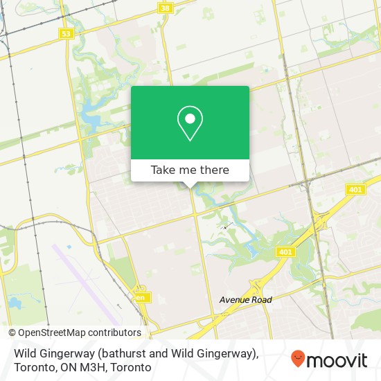 Wild Gingerway (bathurst and Wild Gingerway), Toronto, ON M3H map