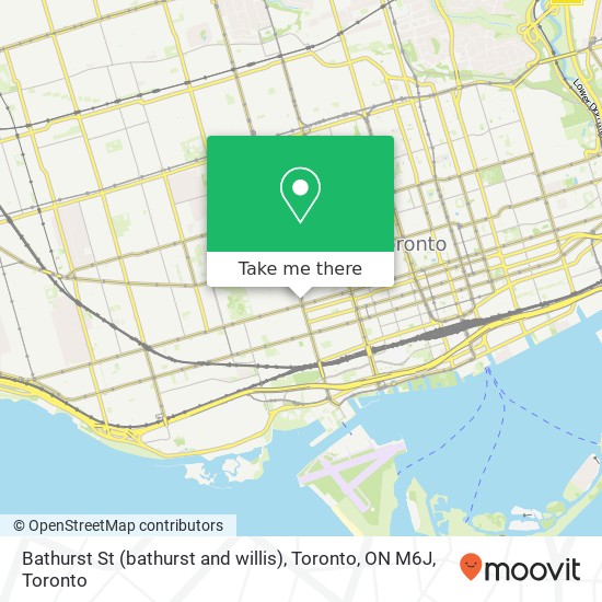 Bathurst St (bathurst and willis), Toronto, ON M6J plan