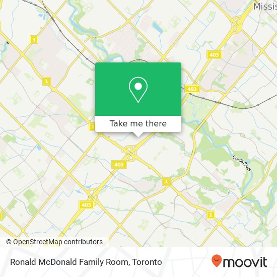 Ronald McDonald Family Room map