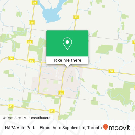 NAPA Auto Parts - Elmira Auto Supplies Ltd map