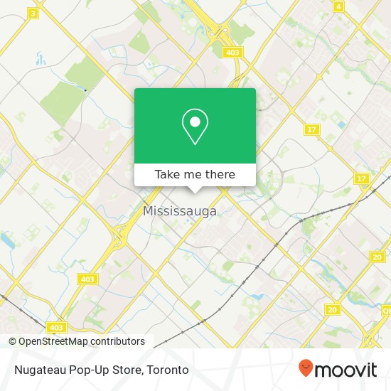 Nugateau Pop-Up Store map