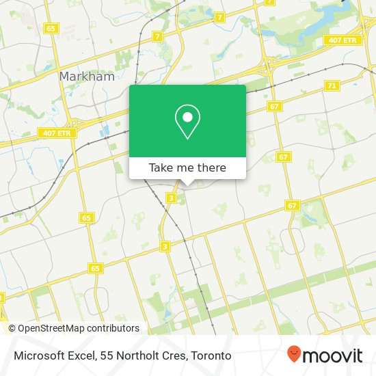 Microsoft Excel, 55 Northolt Cres map