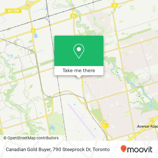 Canadian Gold Buyer, 790 Steeprock Dr map