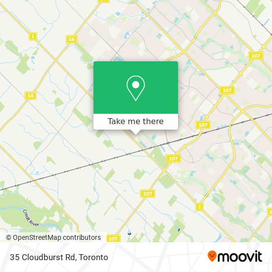 35 Cloudburst Rd map