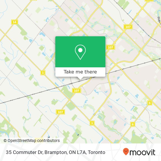 35 Commuter Dr, Brampton, ON L7A map