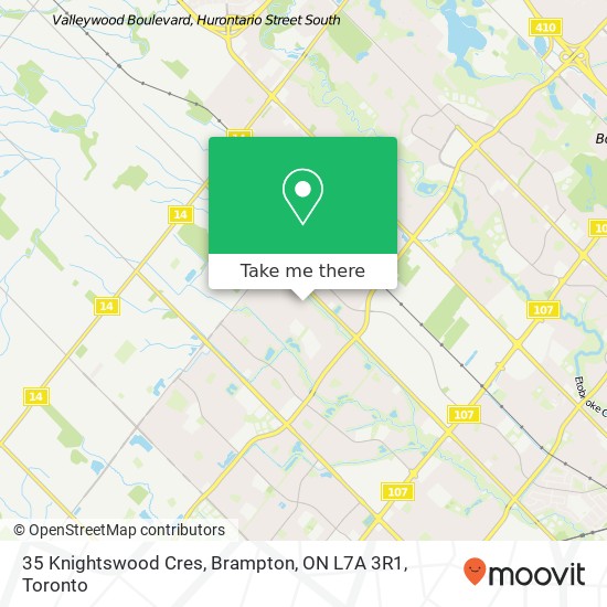 35 Knightswood Cres, Brampton, ON L7A 3R1 map