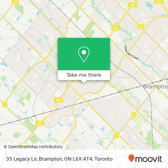 35 Legacy Ln, Brampton, ON L6X 4T4 map