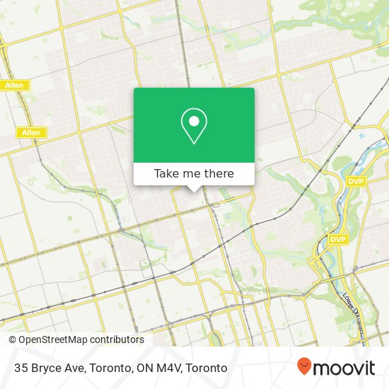 35 Bryce Ave, Toronto, ON M4V map