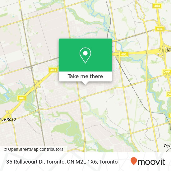 35 Rollscourt Dr, Toronto, ON M2L 1X6 map