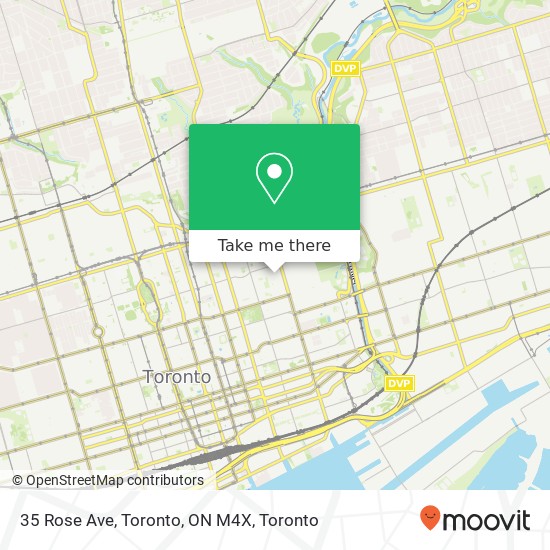 35 Rose Ave, Toronto, ON M4X map