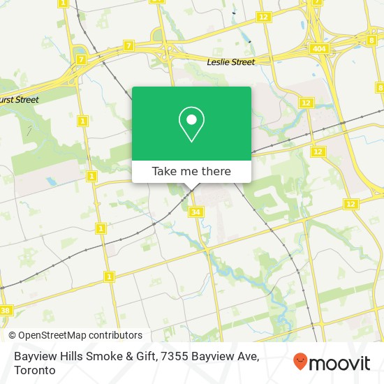 Bayview Hills Smoke & Gift, 7355 Bayview Ave map