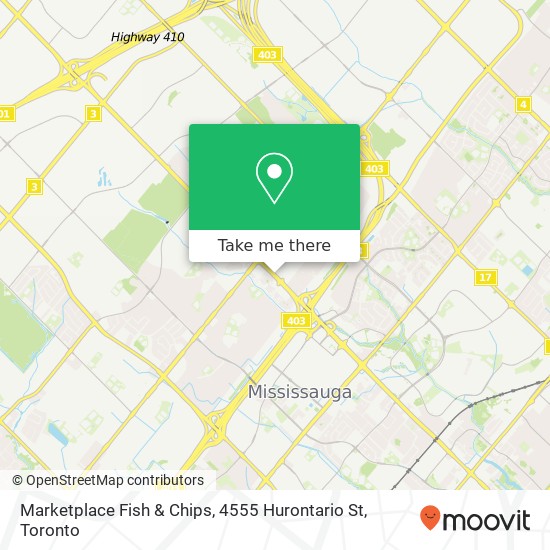 Marketplace Fish & Chips, 4555 Hurontario St map