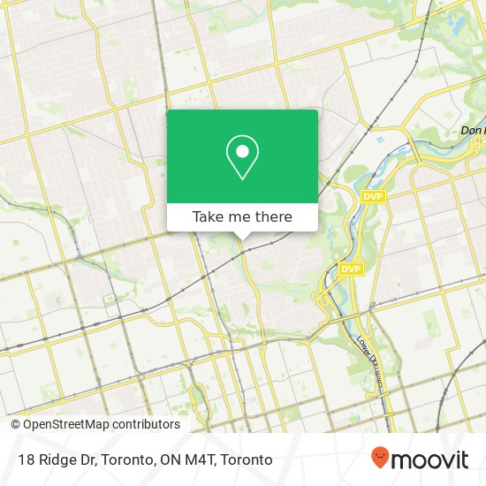 18 Ridge Dr, Toronto, ON M4T plan