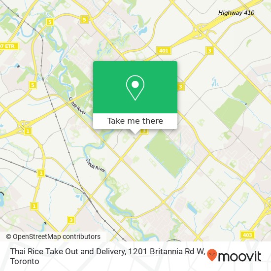 Thai Rice Take Out and Delivery, 1201 Britannia Rd W map