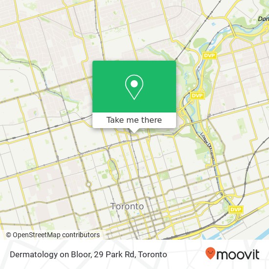 Dermatology on Bloor, 29 Park Rd plan