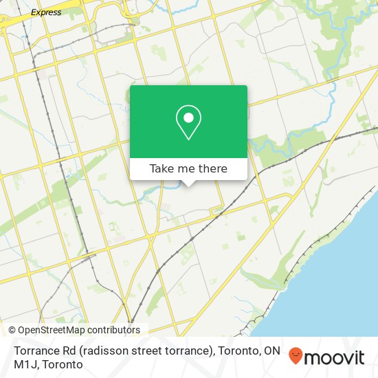 Torrance Rd (radisson street torrance), Toronto, ON M1J map