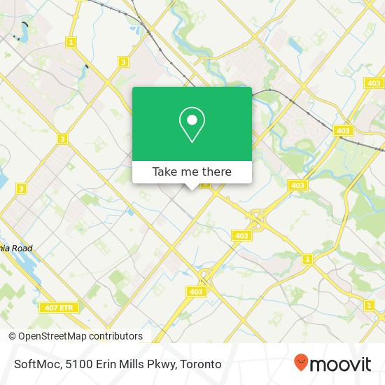 SoftMoc, 5100 Erin Mills Pkwy plan