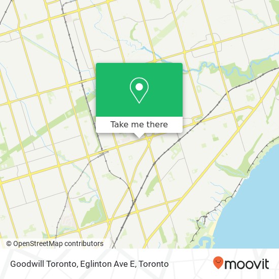 Goodwill Toronto, Eglinton Ave E map