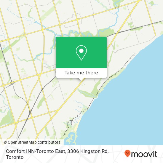 Comfort INN-Toronto East, 3306 Kingston Rd map