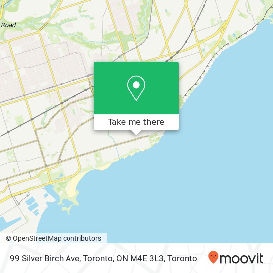 99 Silver Birch Ave, Toronto, ON M4E 3L3 map