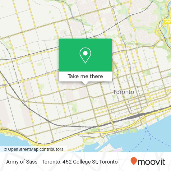 Army of Sass - Toronto, 452 College St plan