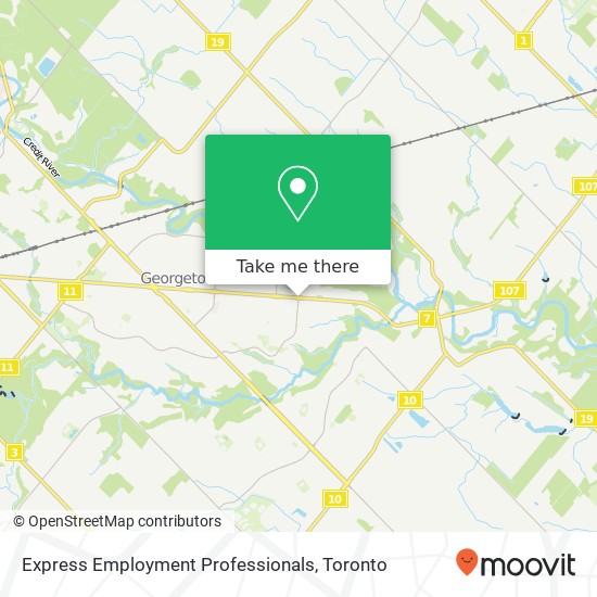 Express Employment Professionals map