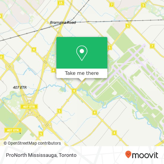 ProNorth Mississauga map