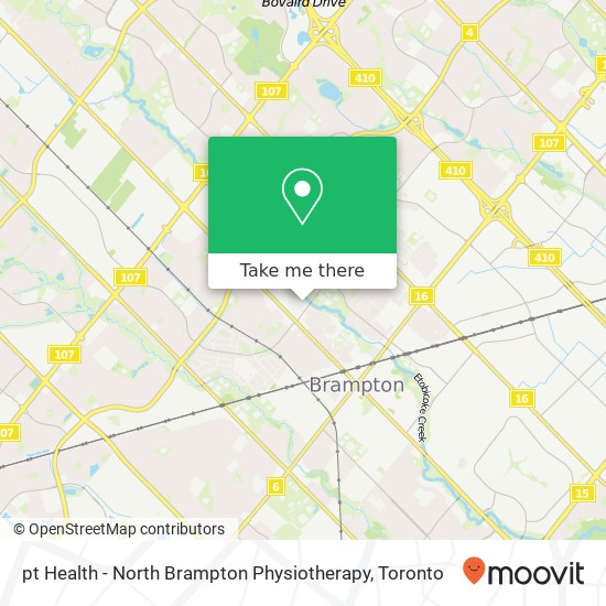 pt Health - North Brampton Physiotherapy map