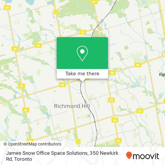 James Snow Office Space Solutions, 350 Newkirk Rd map
