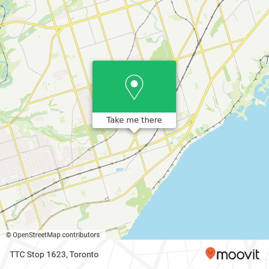TTC Stop 1623 map