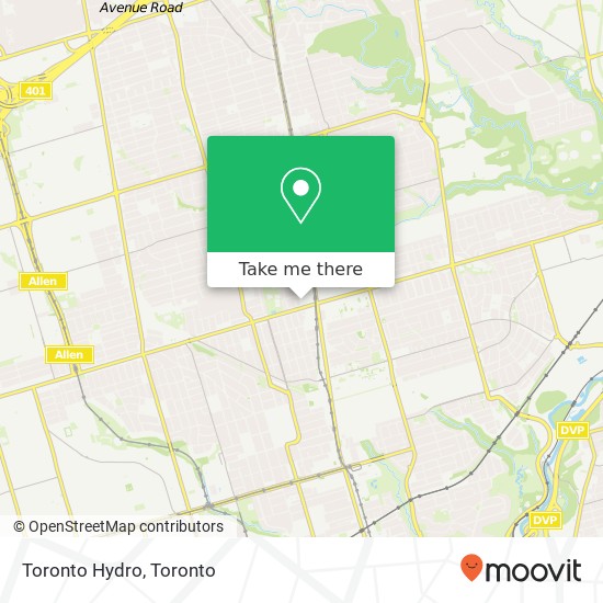 Toronto Hydro map