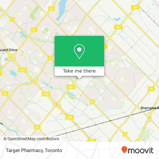 Target Pharmacy map