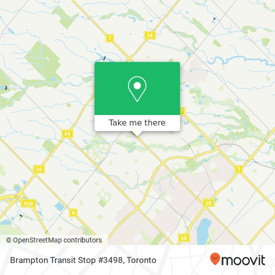 Brampton Transit Stop #3498 plan