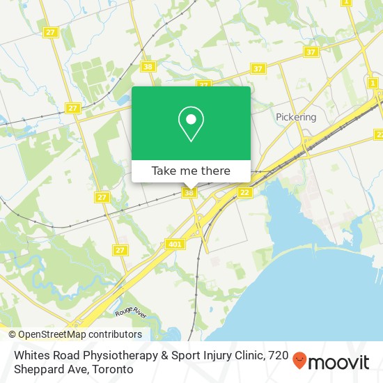 Whites Road Physiotherapy & Sport Injury Clinic, 720 Sheppard Ave map