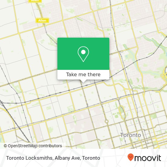 Toronto Locksmiths, Albany Ave plan