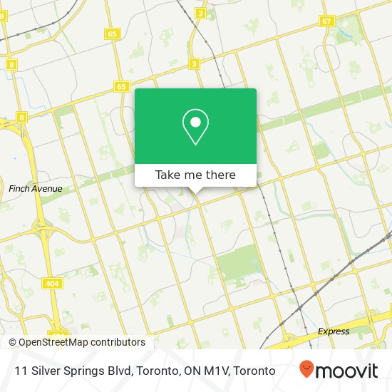 11 Silver Springs Blvd, Toronto, ON M1V map