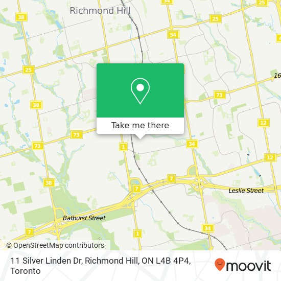 11 Silver Linden Dr, Richmond Hill, ON L4B 4P4 map