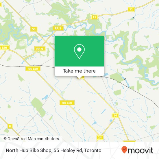 North Hub Bike Shop, 55 Healey Rd map