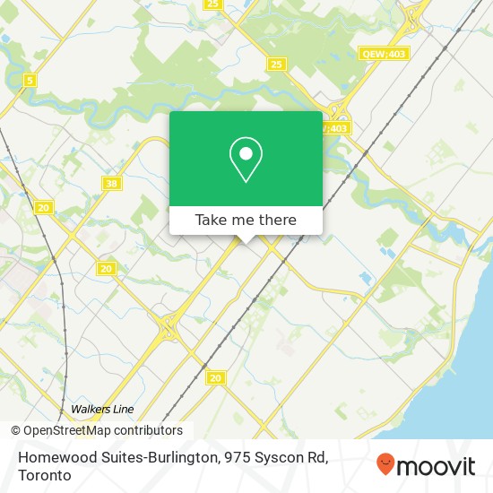 Homewood Suites-Burlington, 975 Syscon Rd map
