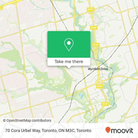 70 Cora Urbel Way, Toronto, ON M3C map