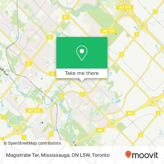Magistrate Ter, Mississauga, ON L5W map
