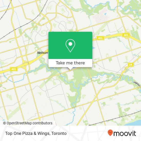 Top One Pizza & Wings map