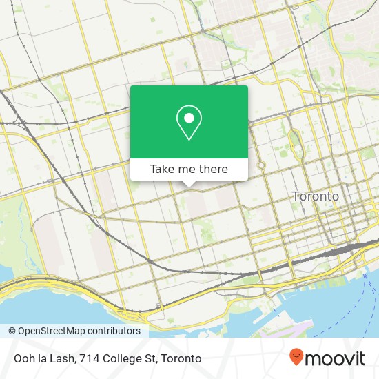 Ooh la Lash, 714 College St map