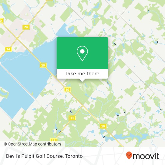 Devil's Pulpit Golf Course map